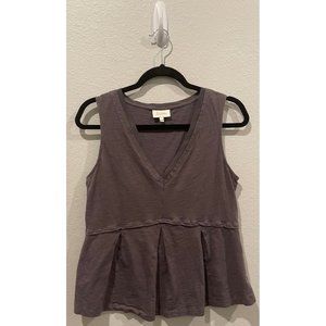 DELETTA Gray Sleeveless Top